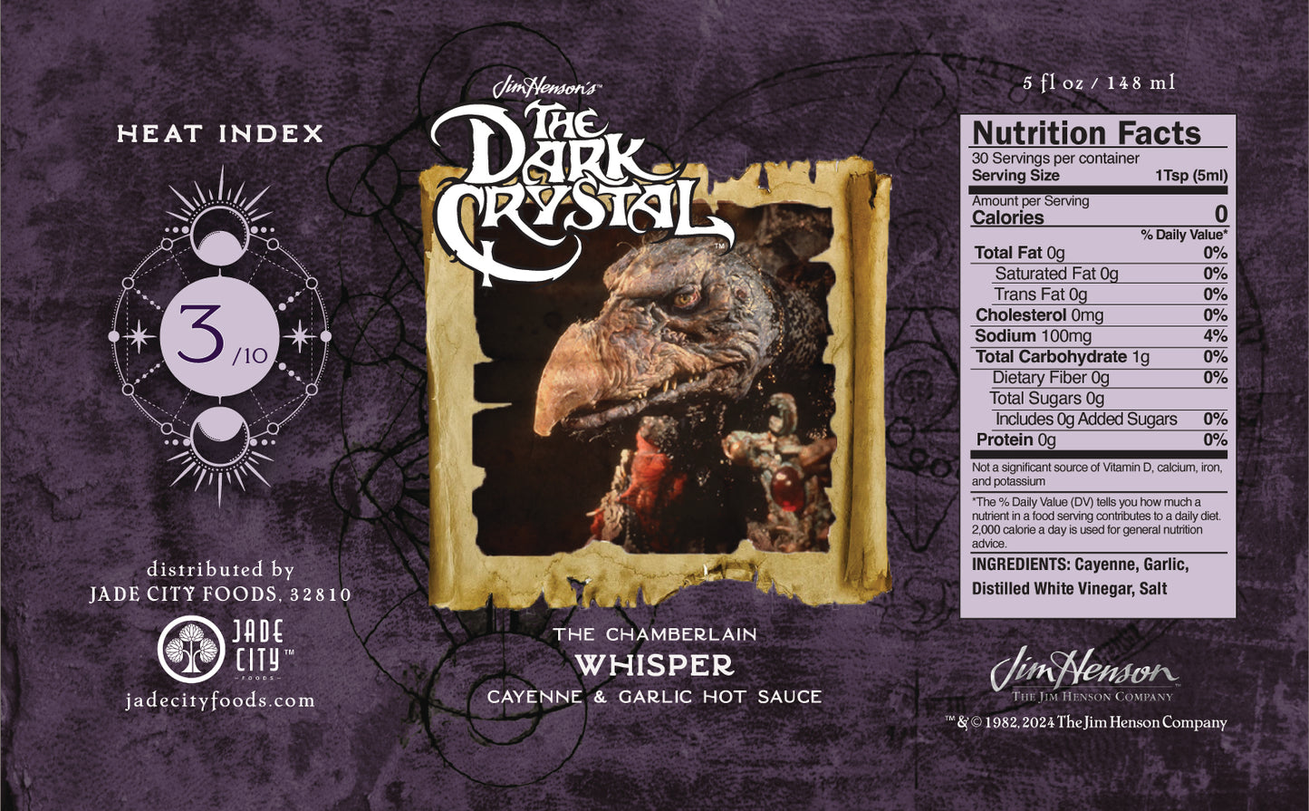 The Chamberlain's Whisper : Cayenne & Garlic Hot Sauce