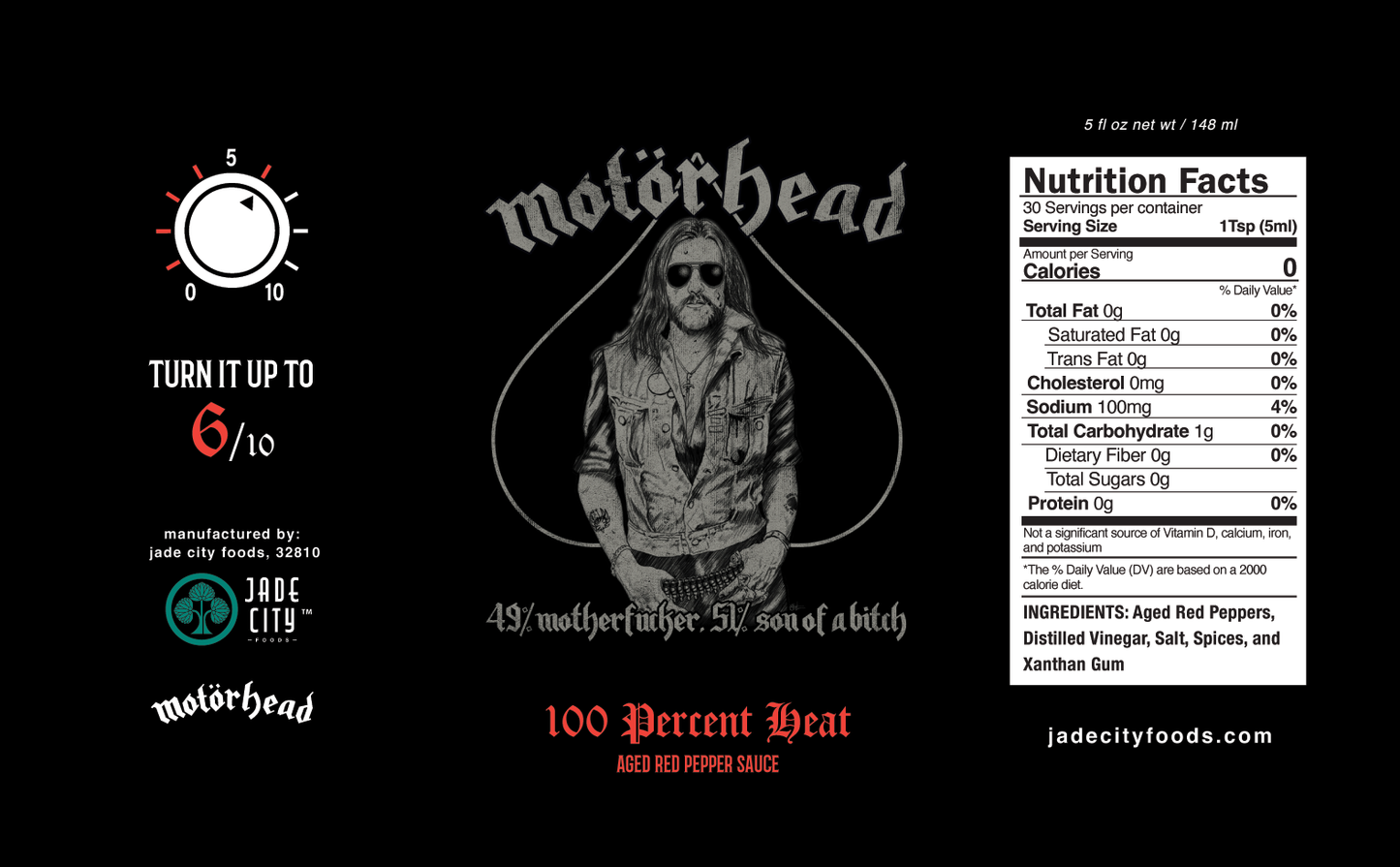 Motörhead 100% Heat : Aged Red Pepper Sauce