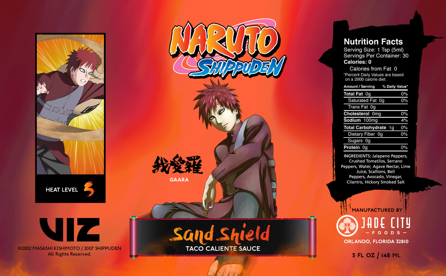 Naruto Hot Sauce 5-Pack