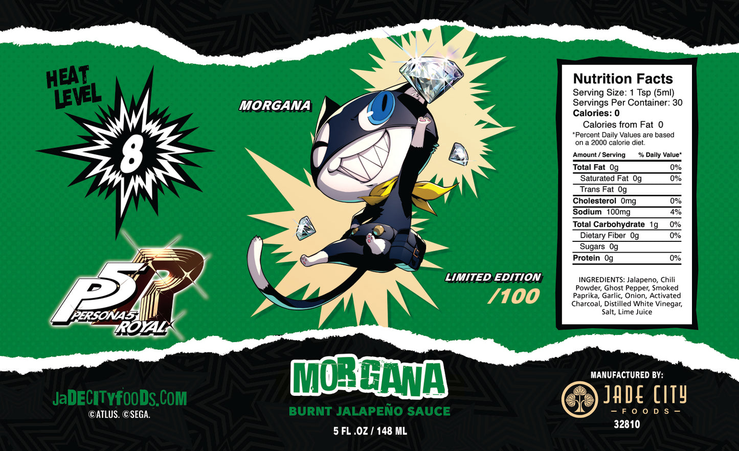 Morgana Hand Numbered to 100  : Burnt Jalapeño Sauce