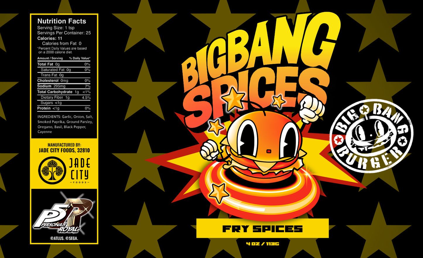 Persona 5 Big Bang Burger Fry Spices