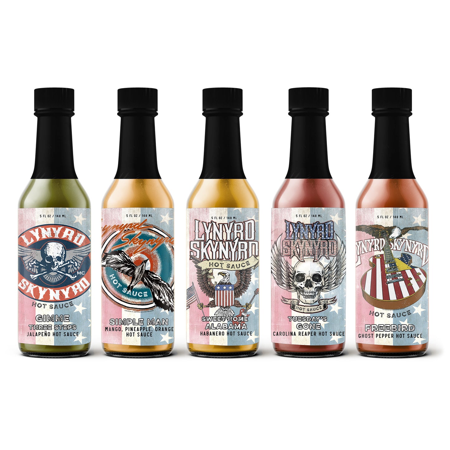 Lynyrd Skynyrd Hot Sauce 5-Pack