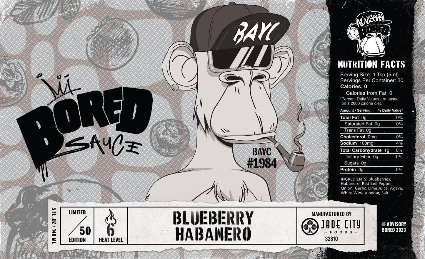 Bored Sauce #1984 : Blueberry Habanero