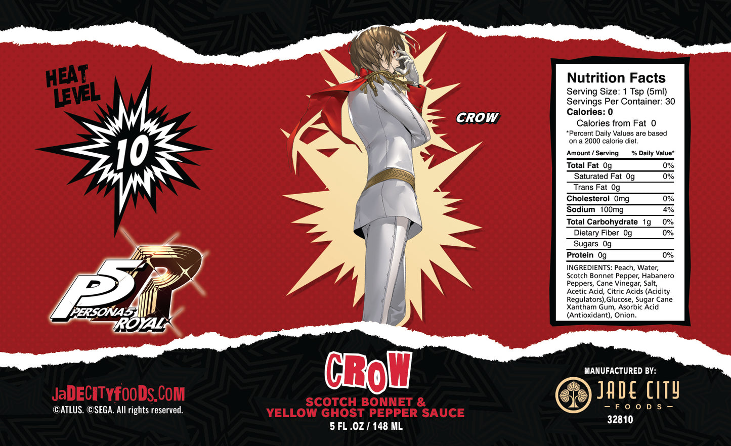 Crow : Scotch Bonnet & Yellow Ghost Pepper Sauce