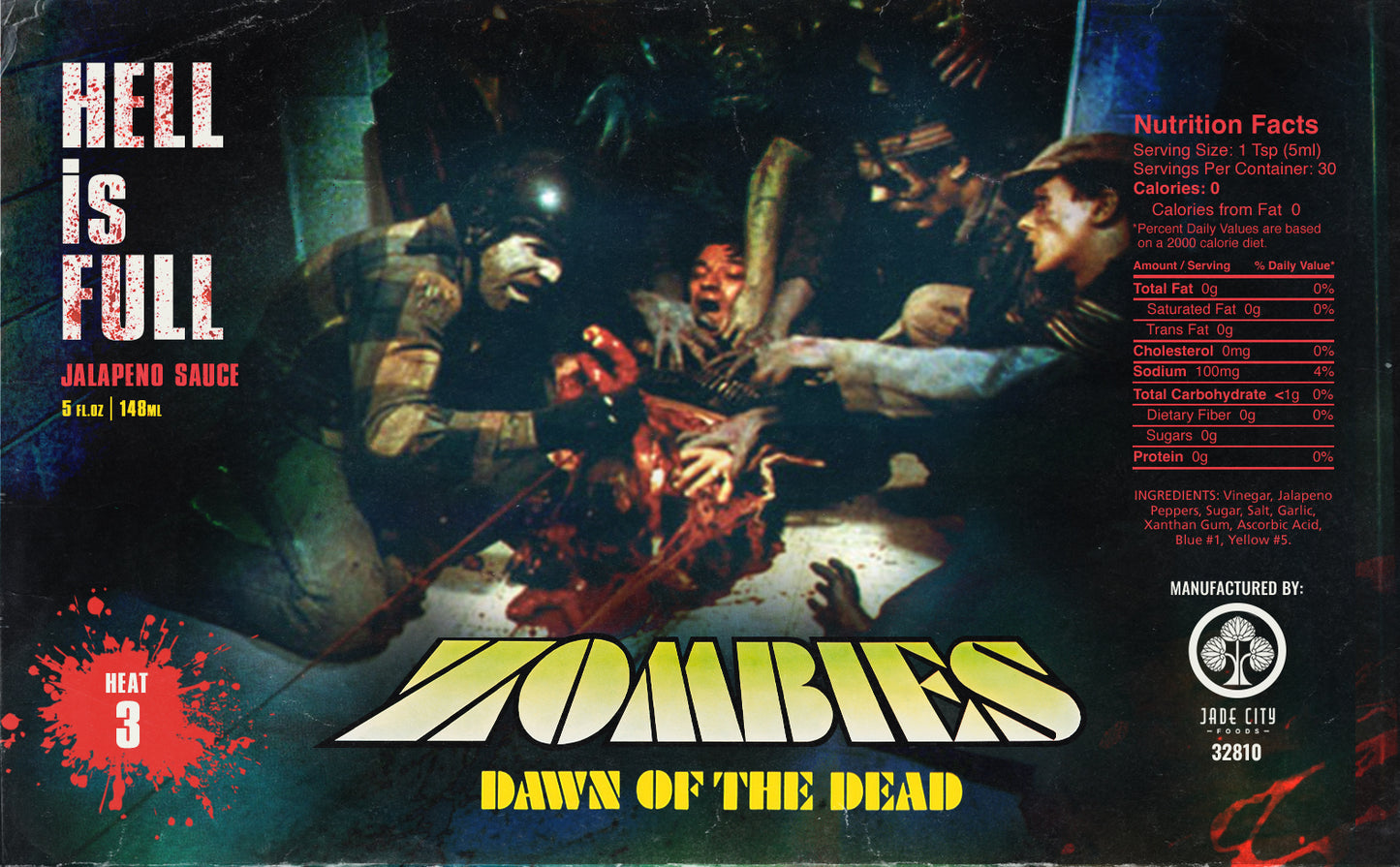 Dawn of the Dead Hot Sauce 5-Pack