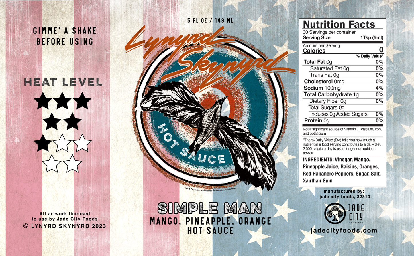 Simple Man : Mango, Pineapple, Orange Hot Sauce