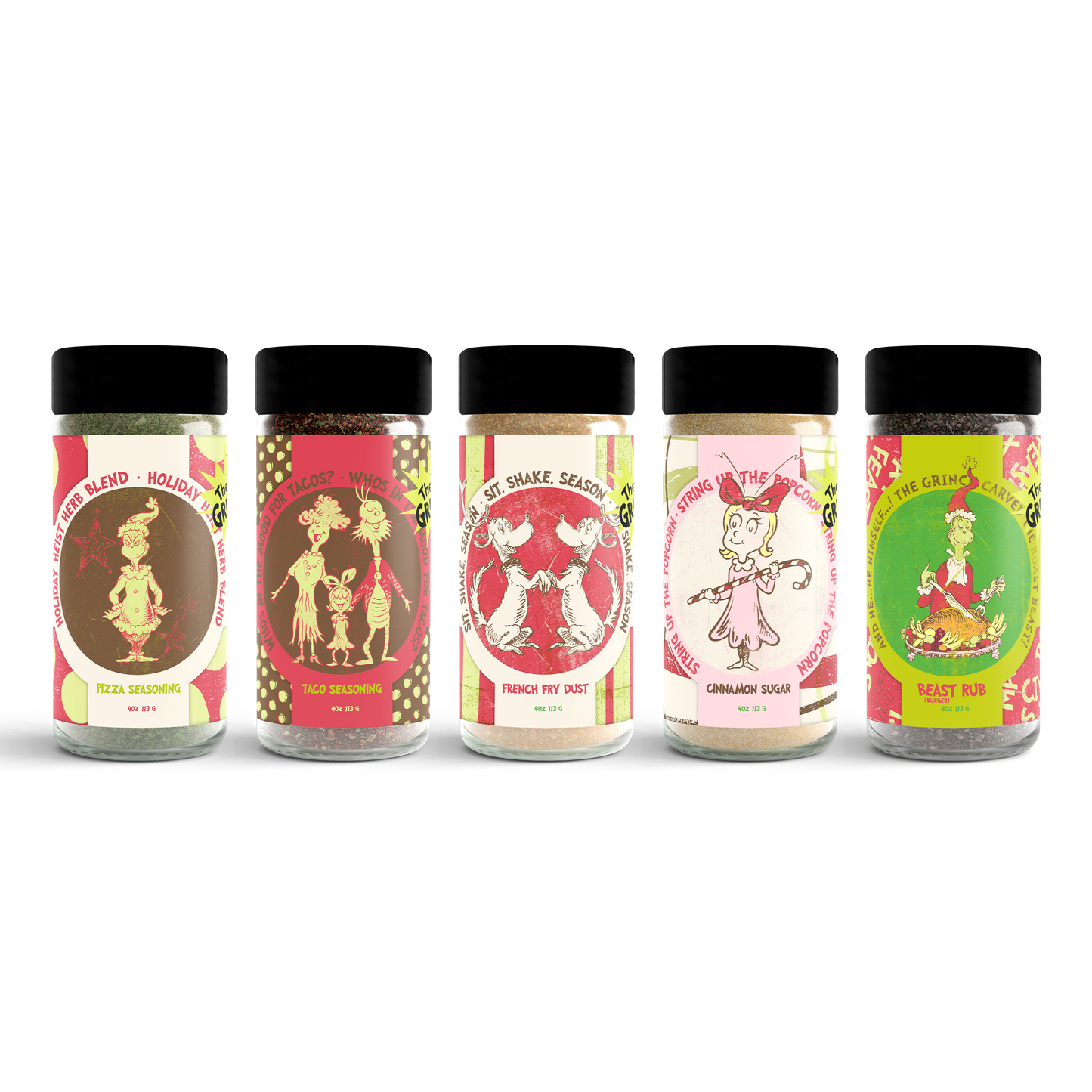Grinch Seasonings 5-Pack