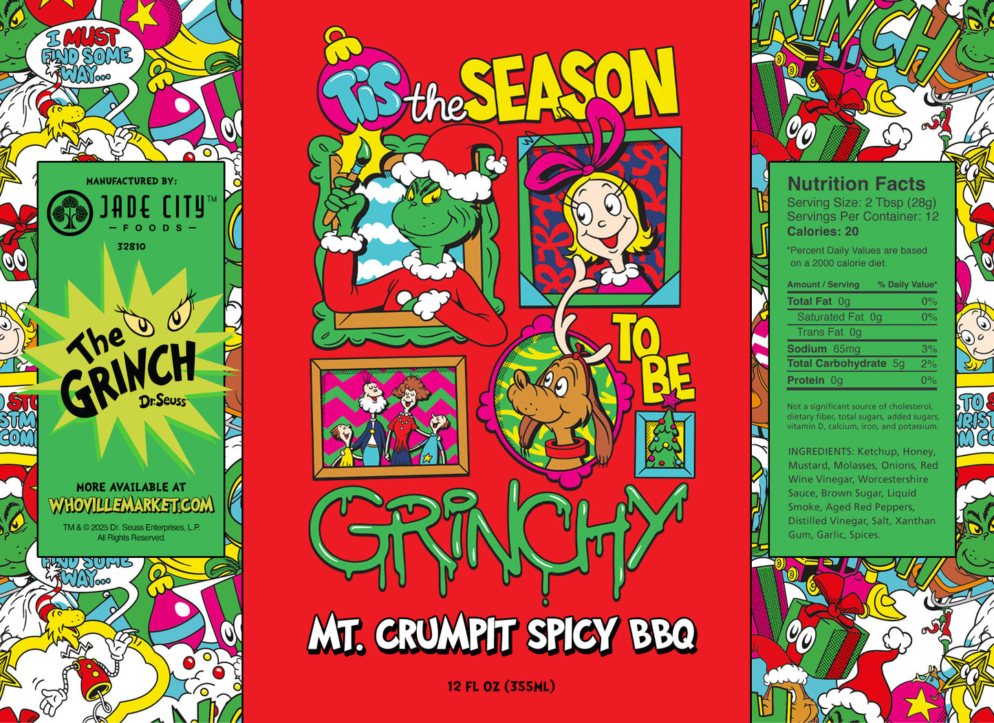 Tis the Season To Be Grinchy : Mt. Crumpit Spicy BBQ Sauce