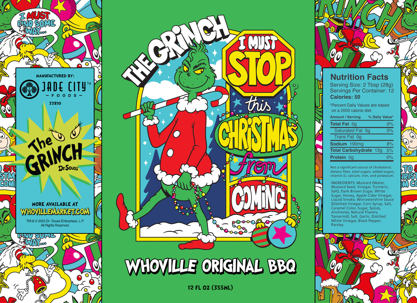 Grinch BBQ Sauce 3-Pack