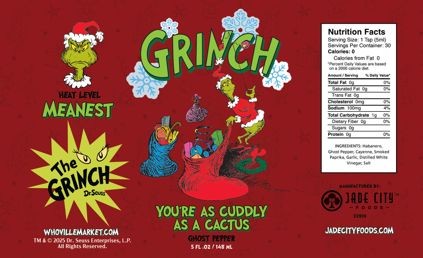 Grinch Hot Sauce 10-Pack