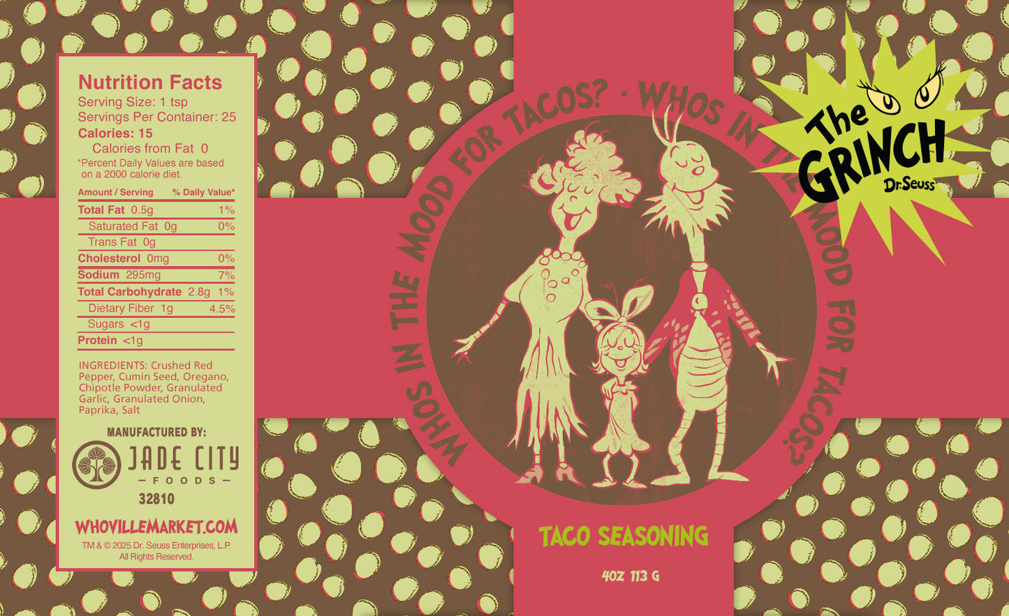 Grinch Seasonings 5-Pack