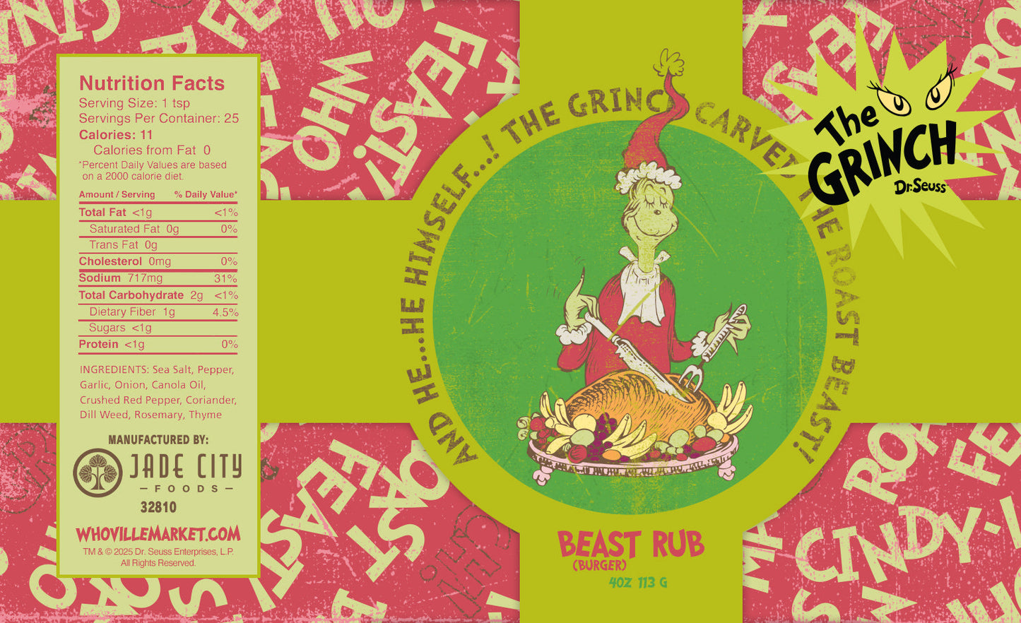 Grinch Seasonings 5-Pack
