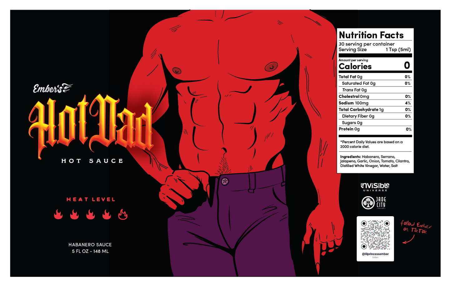Ember's Hot Dad : Habanero Hot Sauce
