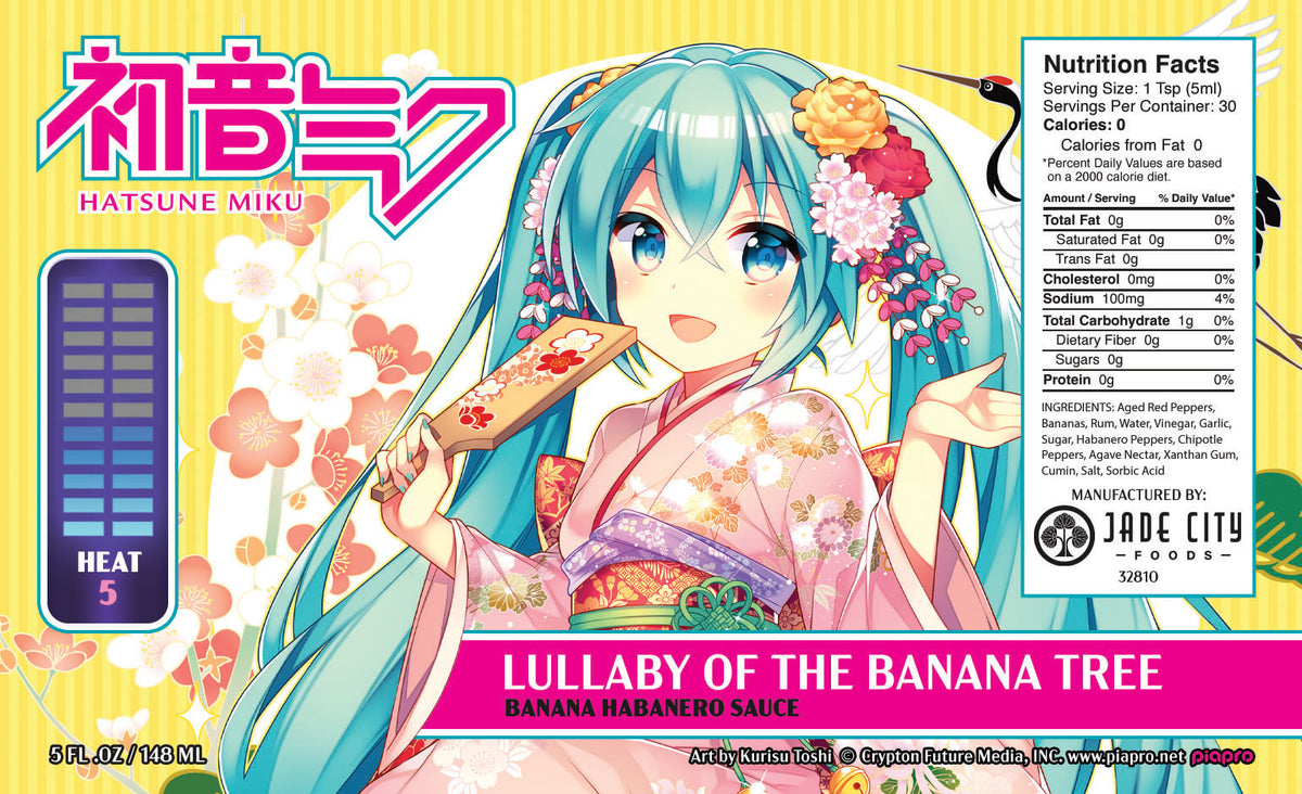 Hatsune Miku Lullaby of the Banana Tree : Banana Habanero Sauce