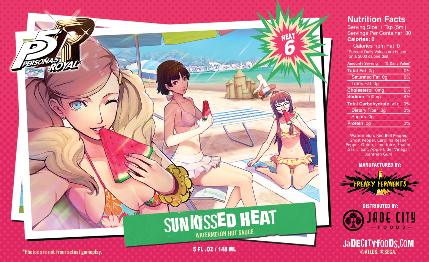 Persona 5 Royal : Summer Series Hot Sauce 5-Pack
