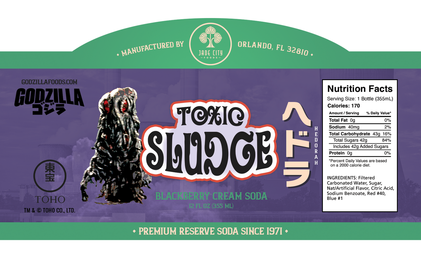 Hedorah's Toxic Sludge : Blackberry Cream Soda