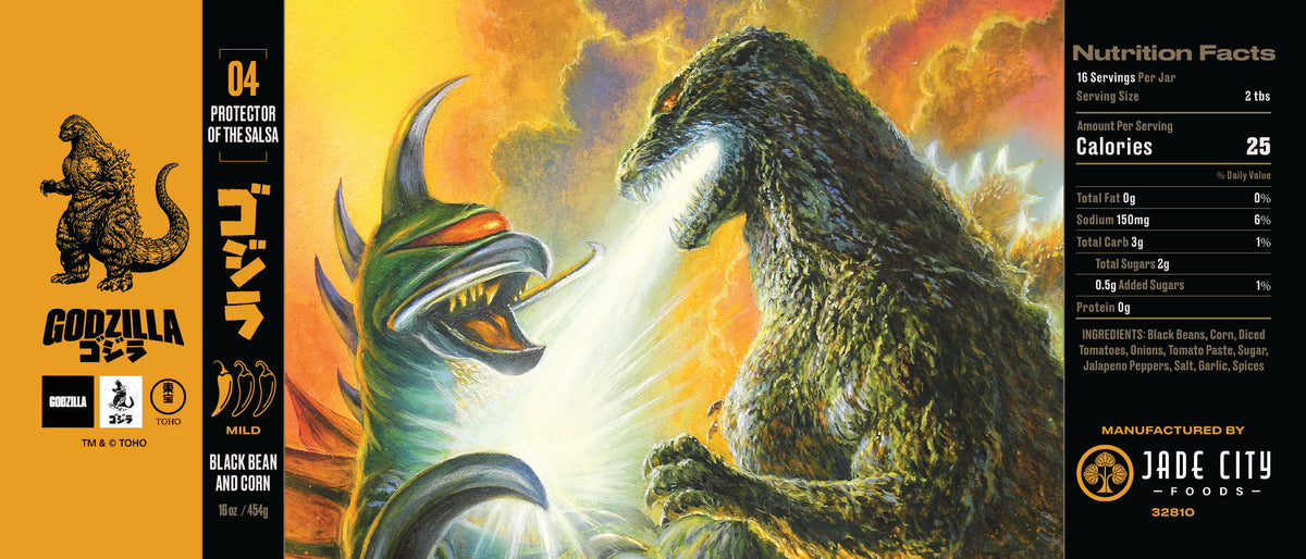 Godzilla Protector of the Salsa : Black Bean & Corn Salsa