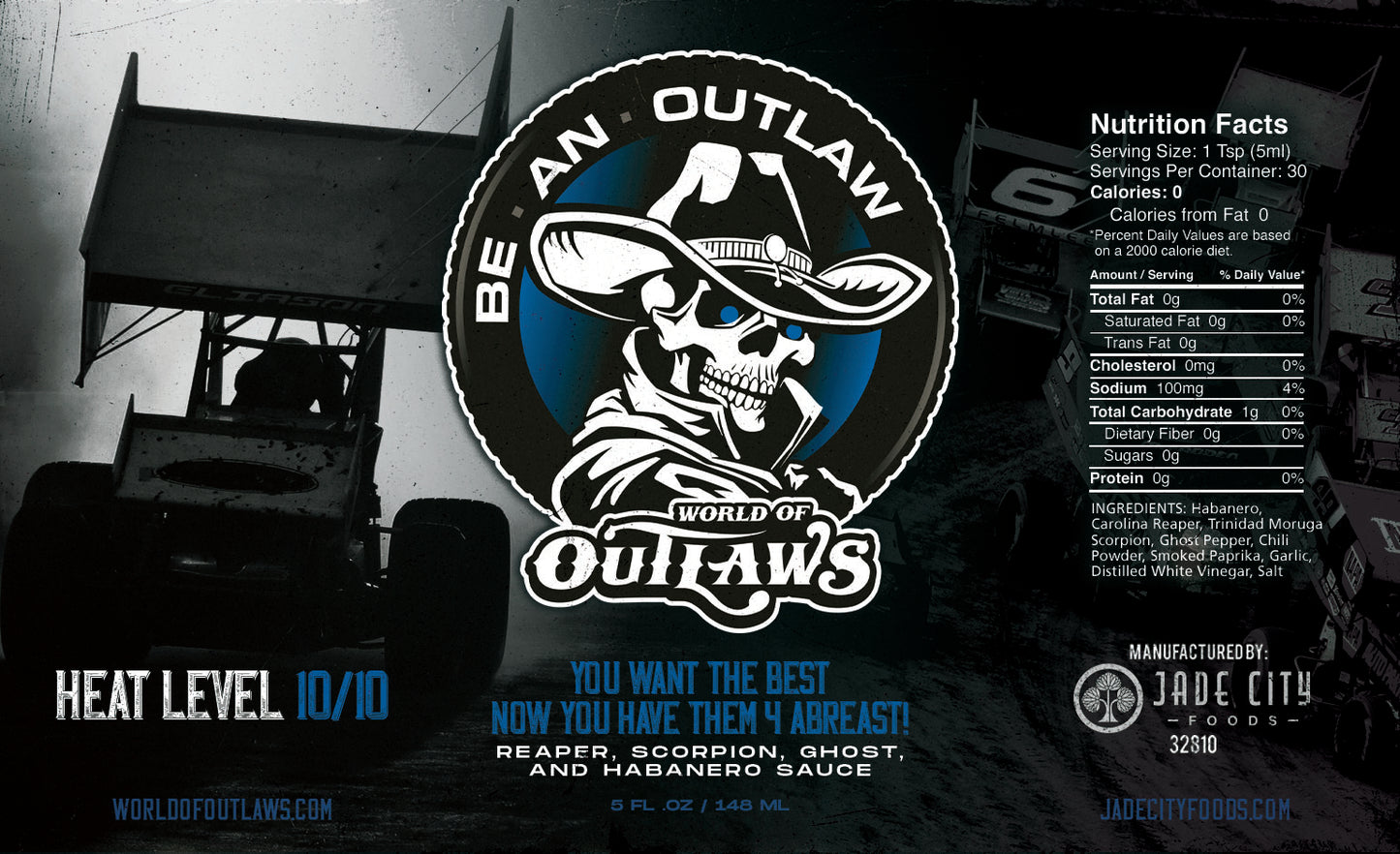 World Of Outlaws® Hot Sauce 5-Pack