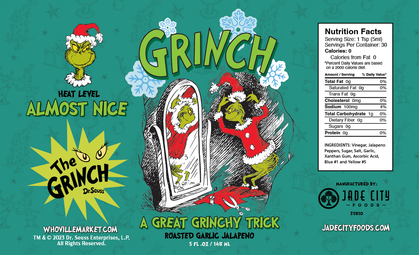 A Great Grinchy Trick : Roasted Garlic Jalapeno