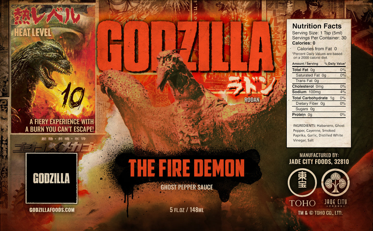 Rodan's The Fire Demon : Ghost Pepper Hot Sauce