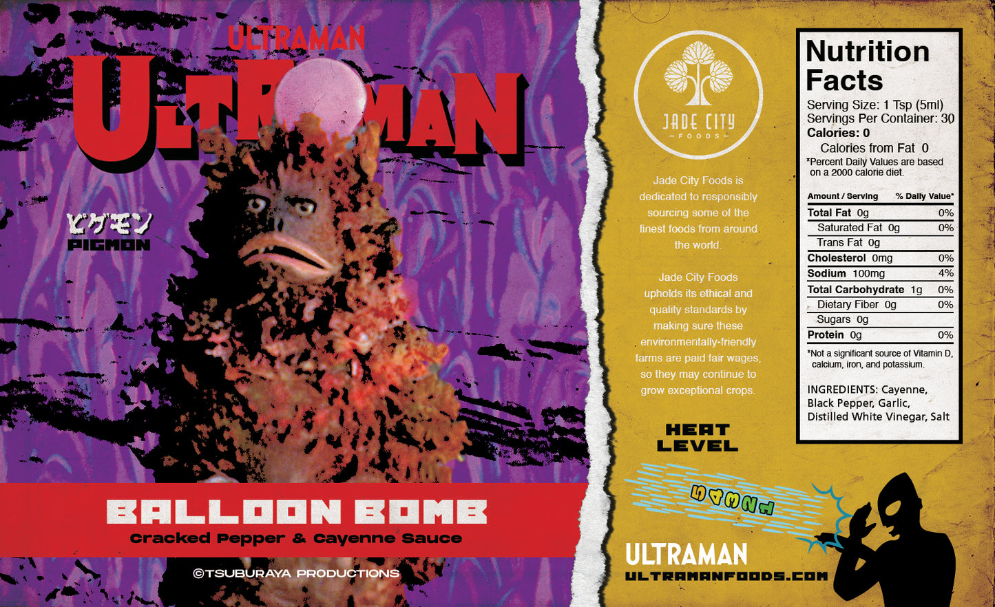 Pigmon's Balloon Bomb : Cracked Pepper & Cayenne Sauce