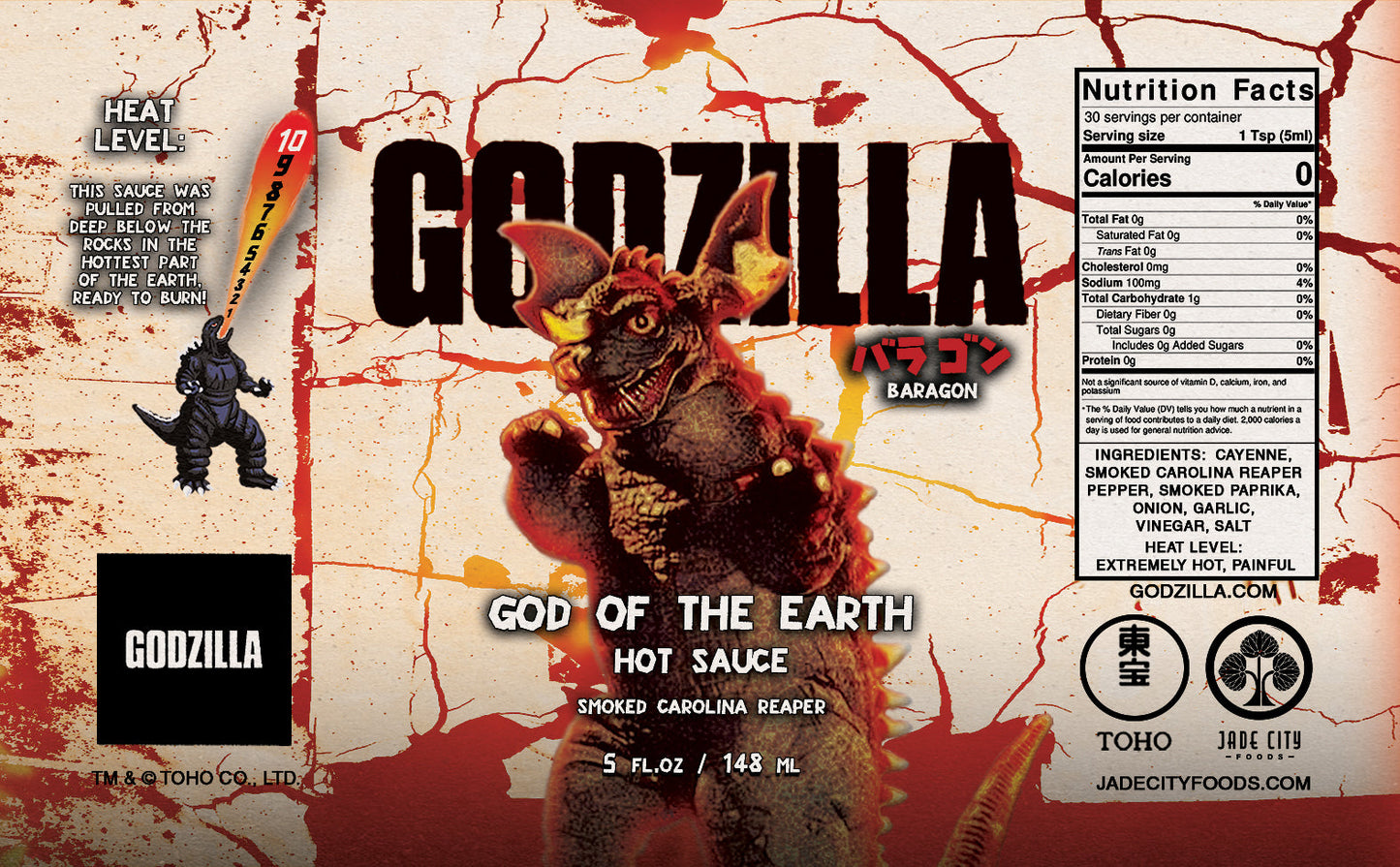 Baragon's God of the Earth : Smoked Carolina Reaper Hot Sauce