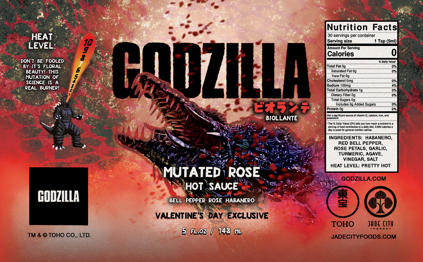 Biollante's Mutated Rose: Bell Pepper Rose Habanero Sauce