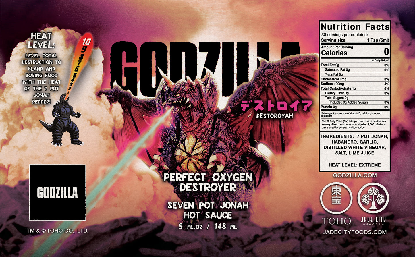 Destoroyah's Perfect Oxygen Destroyer: Seven Pot Jonah Hot Sauce