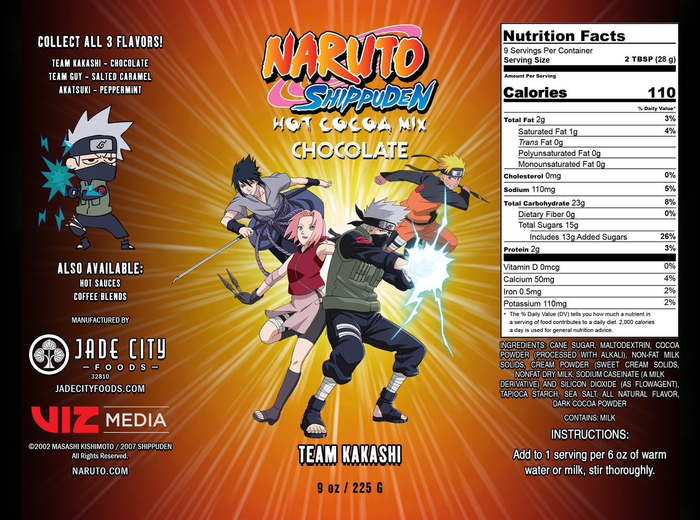 Naruto: Team Kakashi Chocolate Cocoa