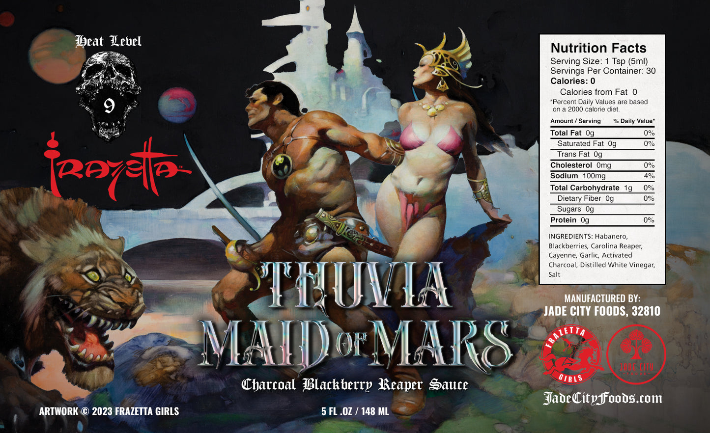 Thuvia Maid of Mars: Charcoal Blackberry Reaper Sauce