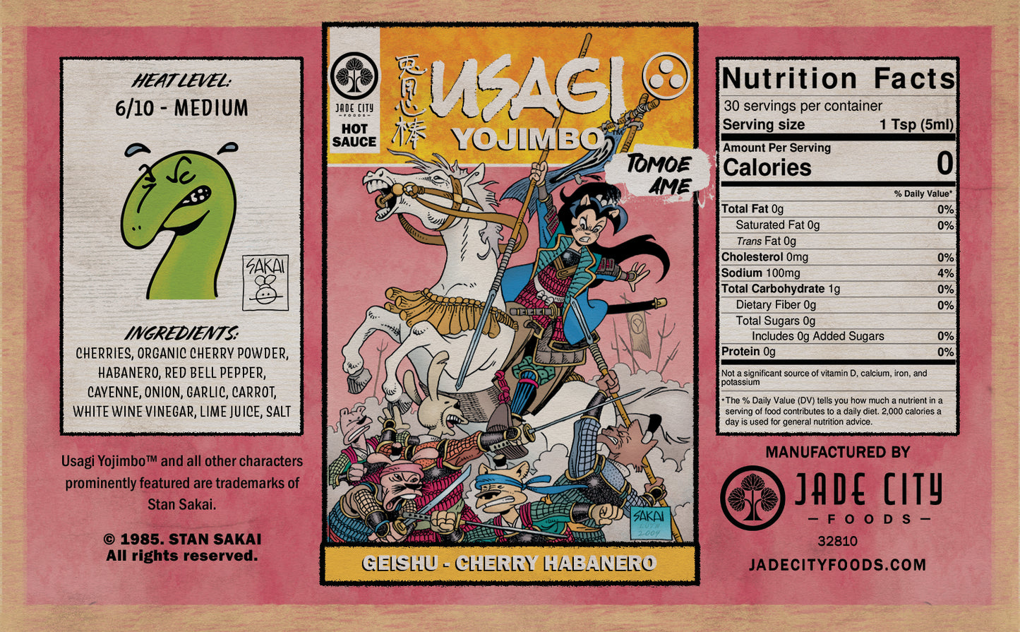 Usagi Yojimbo Hot Sauce 5-Pack