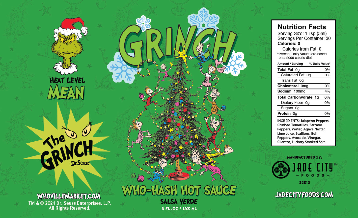 Grinch Hot Sauce 5-Pack