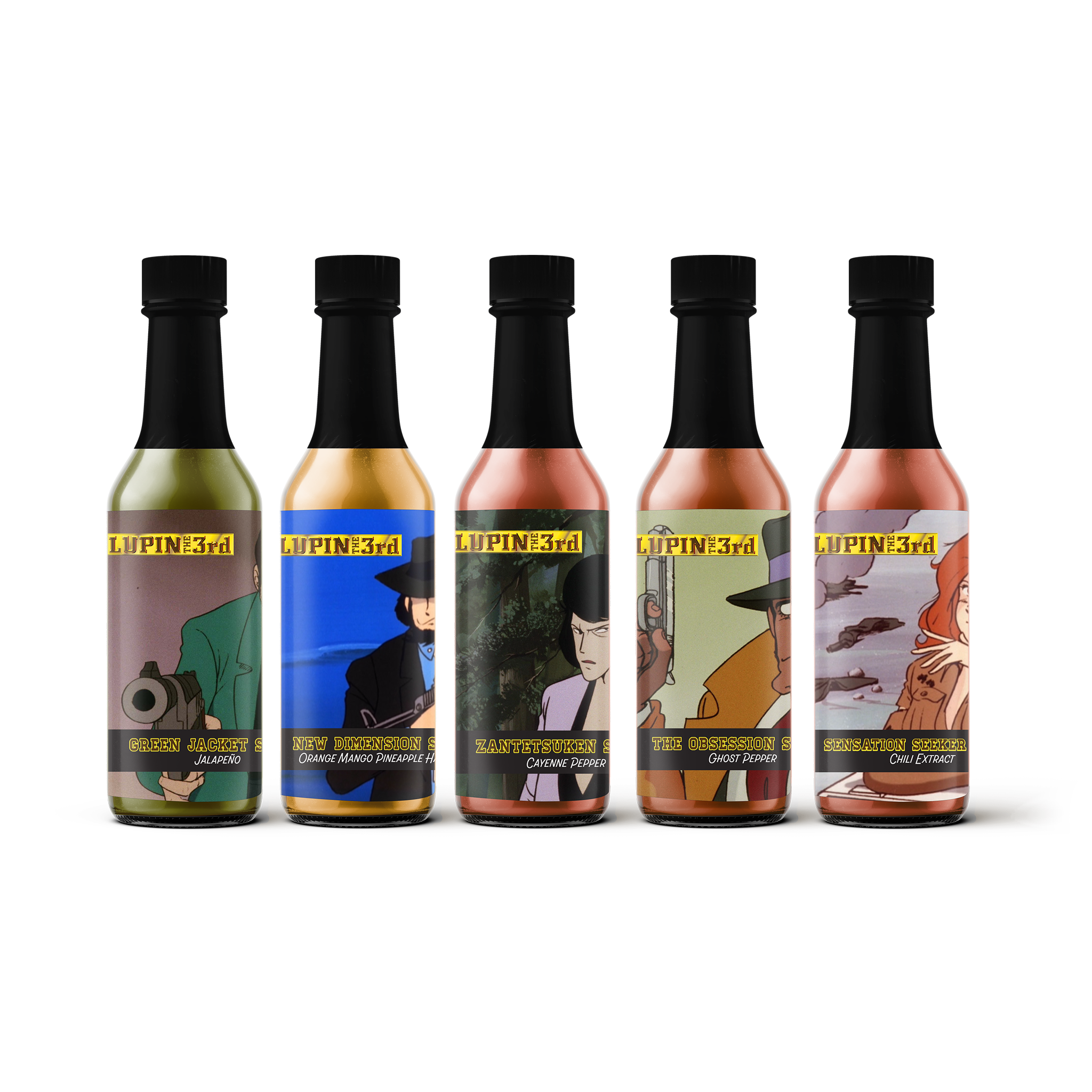 LUPIN THE 3rd Hot Sauce 5-Pack – Jade City Foods