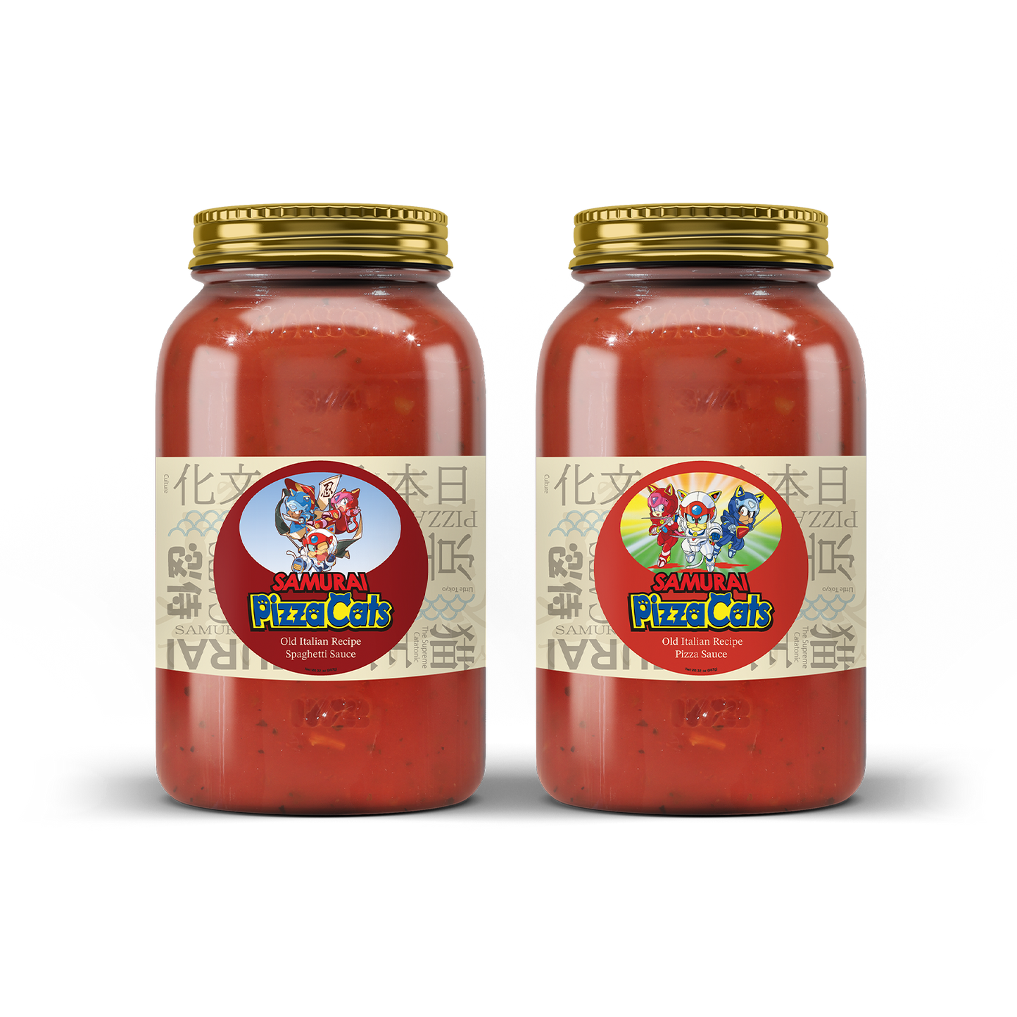 Samurai Pizza Cats Spaghetti & Pizza Sauce Set