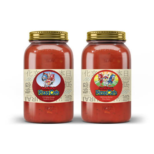 Samurai Pizza Cats Spaghetti & Pizza Sauce Set