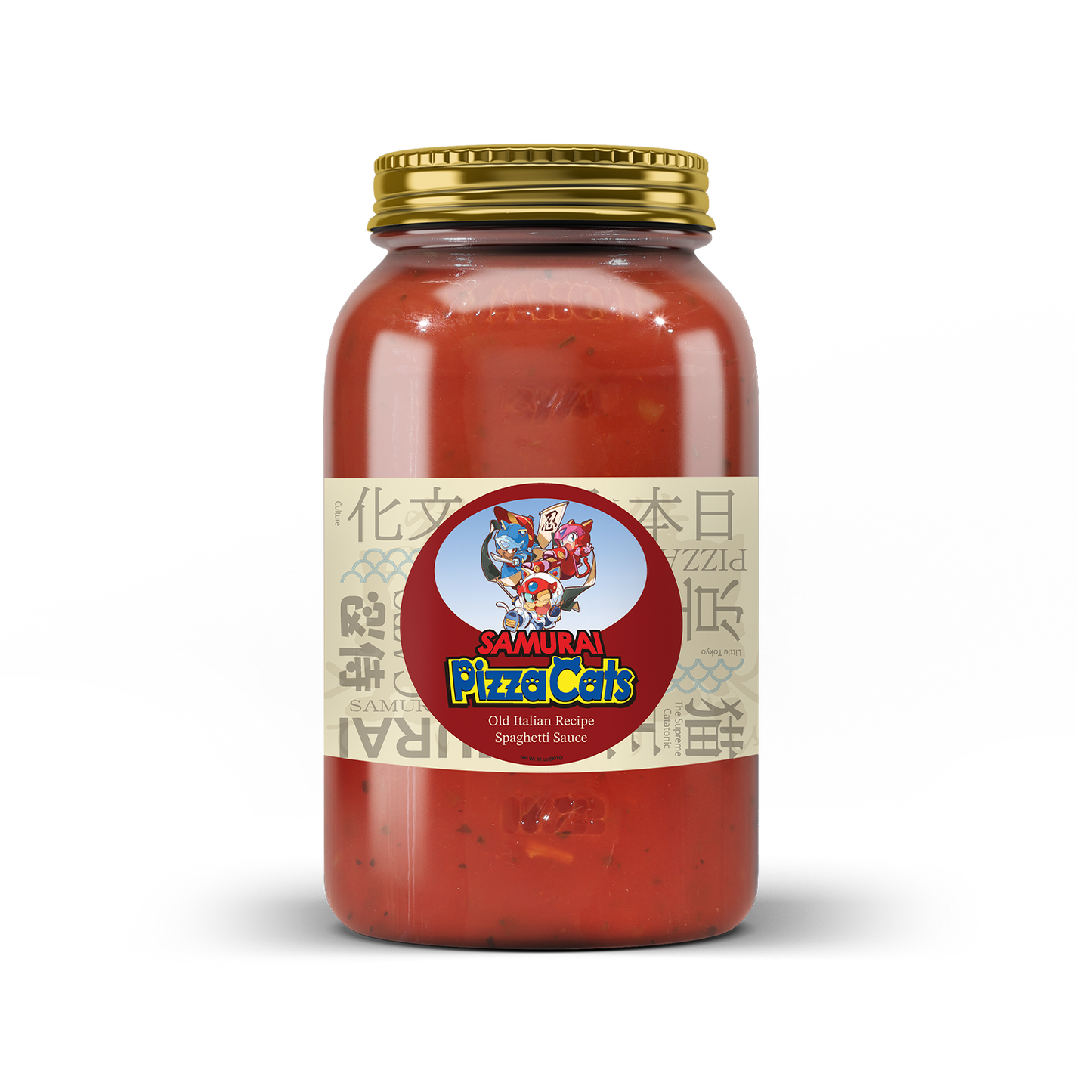 Samurai Pizza Cats Spaghetti & Pizza Sauce Set