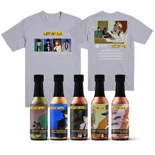 LUPIN THE 3rd Tee Hot Sauce Combo
