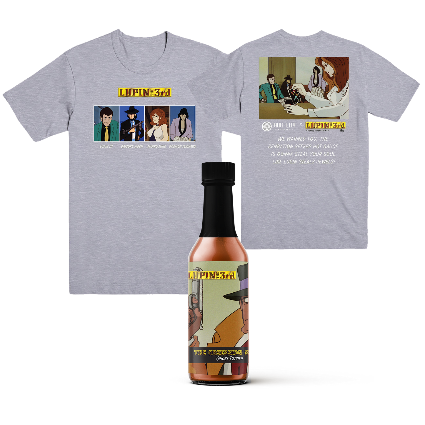 LUPIN THE 3rd Tee Hot Sauce Combo