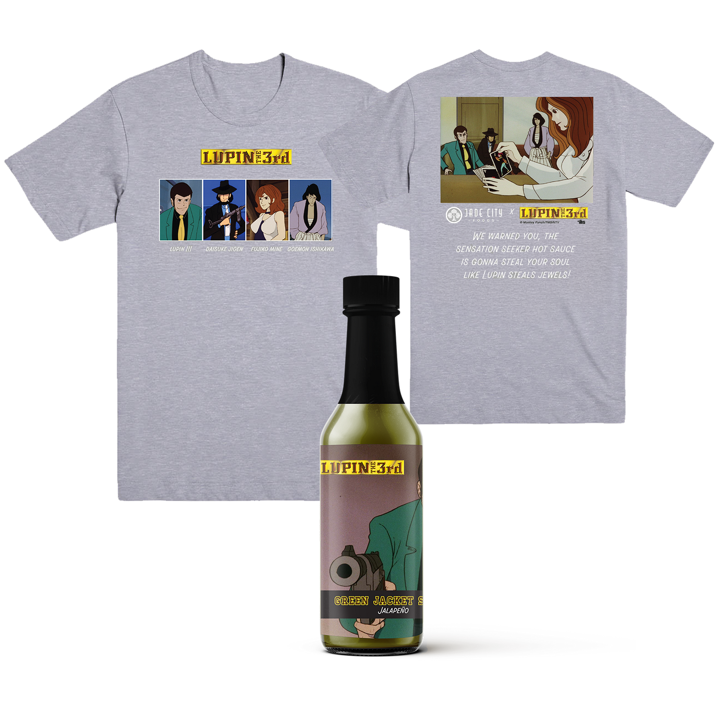 LUPIN THE 3rd Tee Hot Sauce Combo