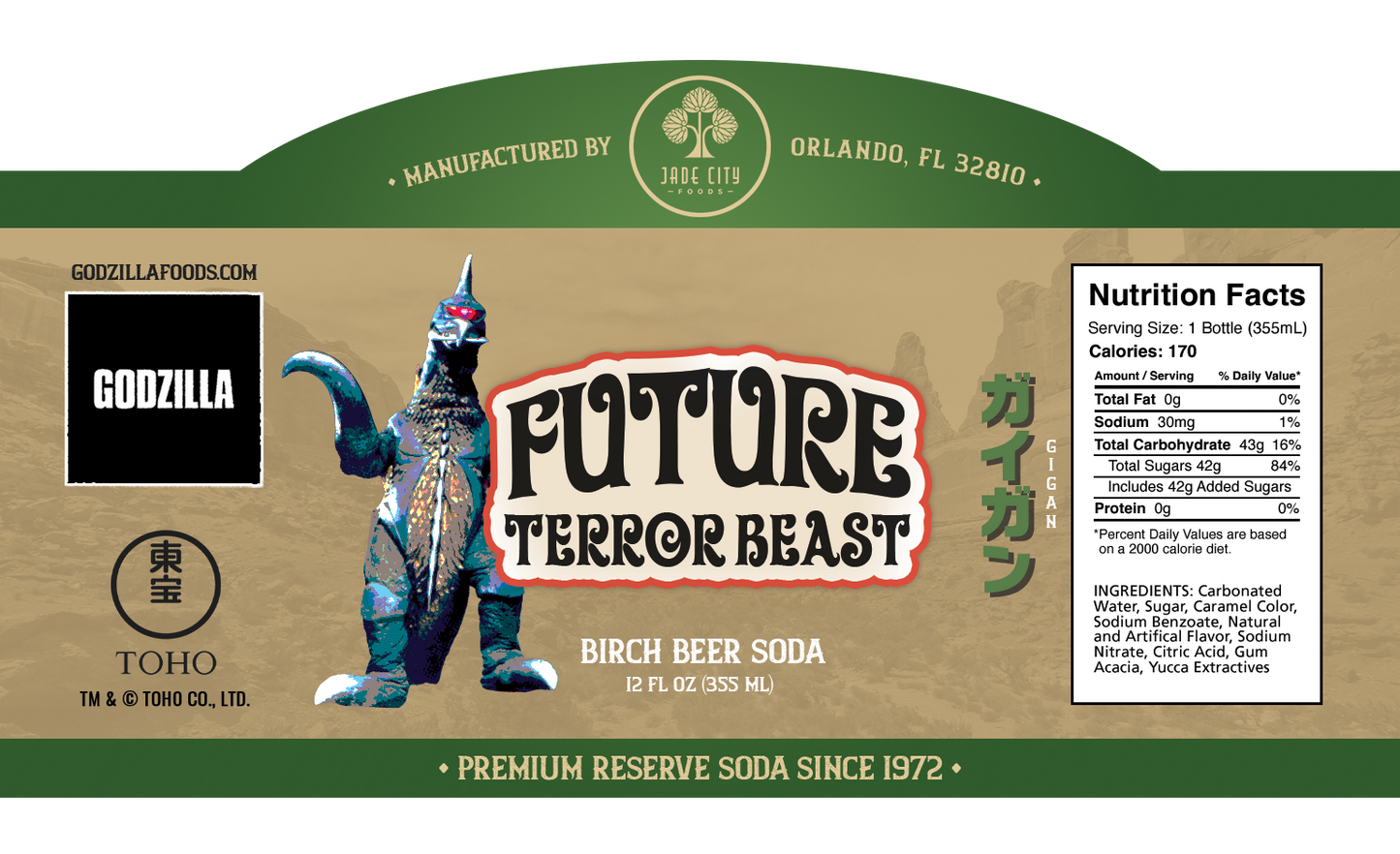 Gigan's Future Terror Beast : Birch Beer Soda