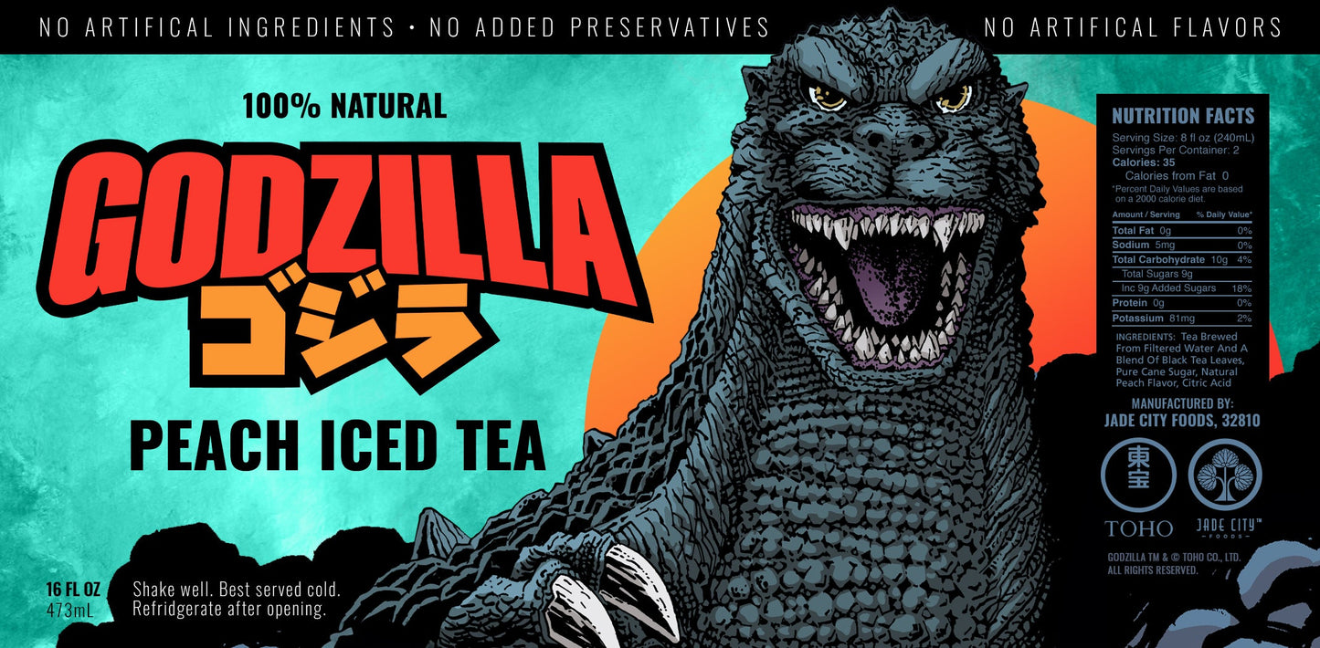 Godzilla's Peach Iced Tea