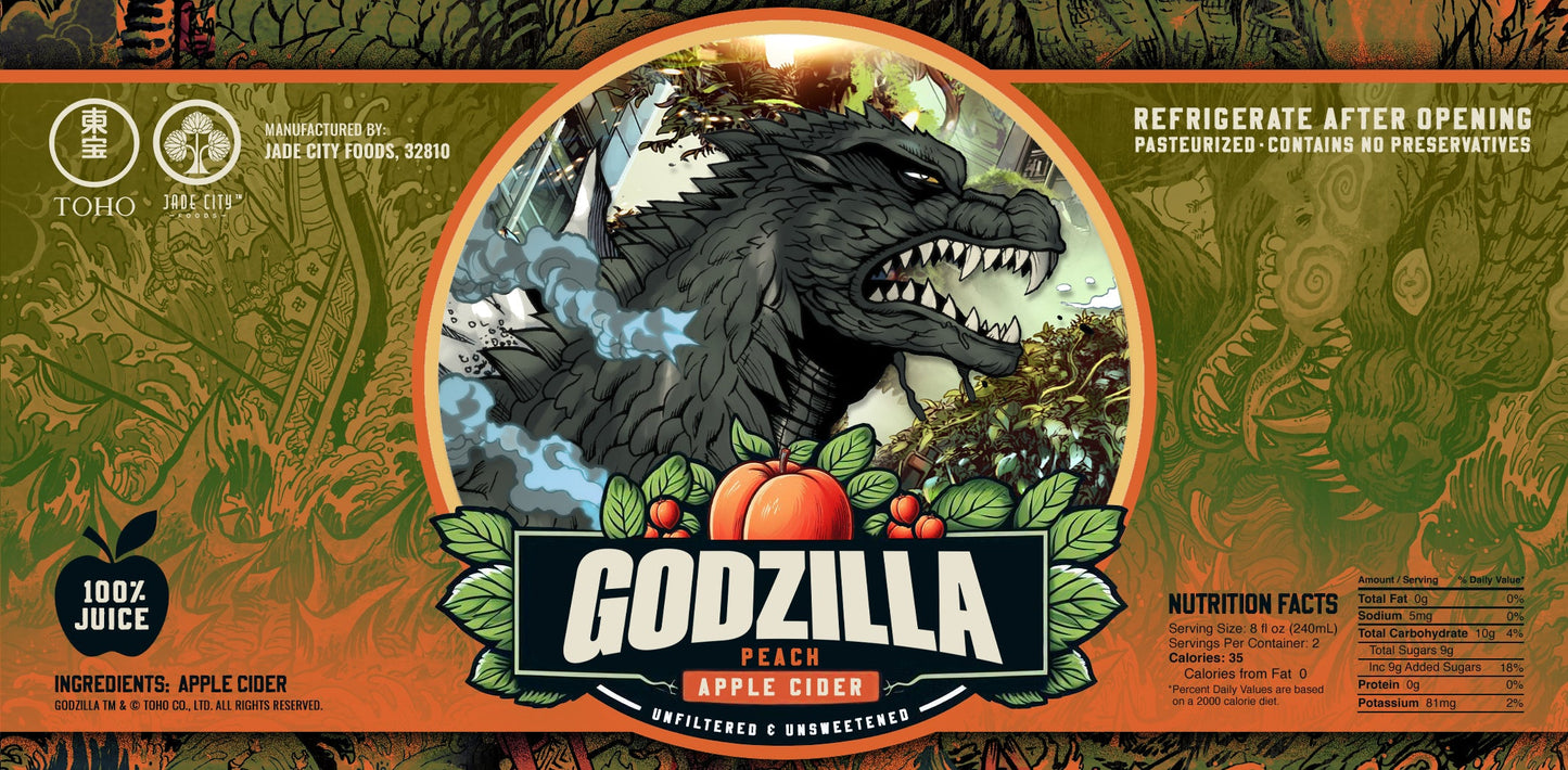 Godzilla's Peach Apple Cider