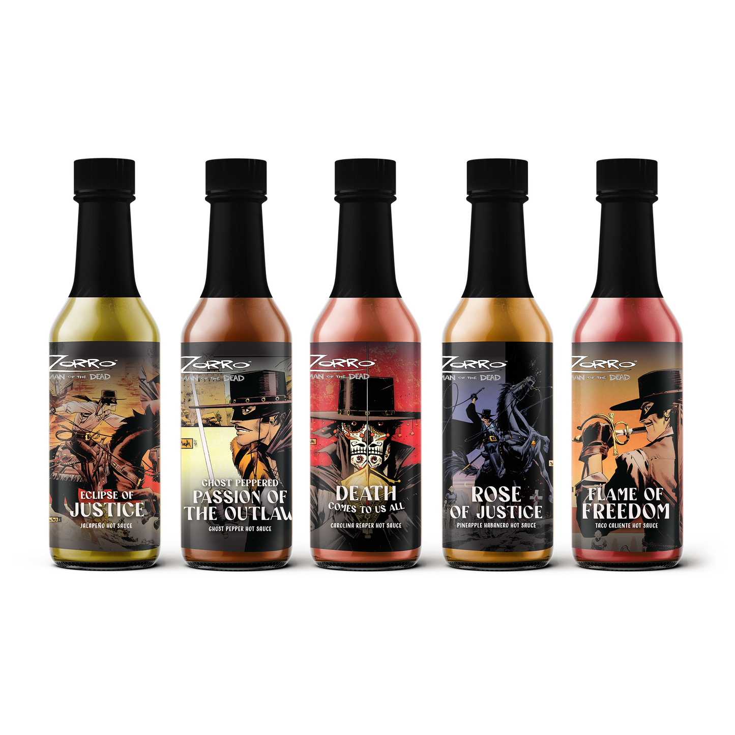 Zorro Hot Sauce 5-Pack