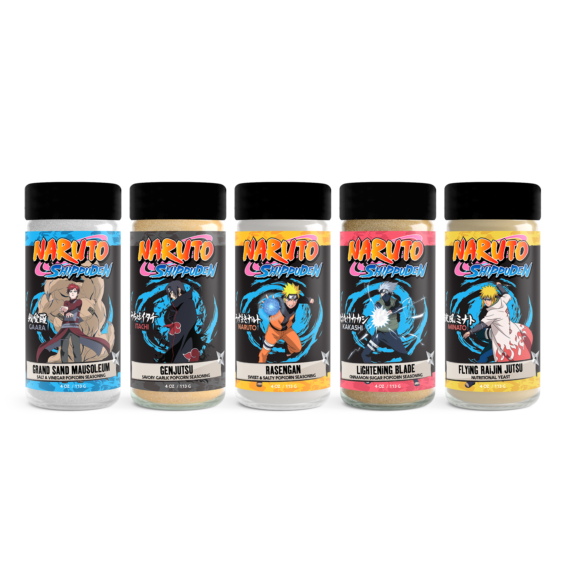 Naruto Popcorn Seasoning 5-Pack Jade City Foods Naruto Popcorn Seasoning 5-Pack Jade City Foods
