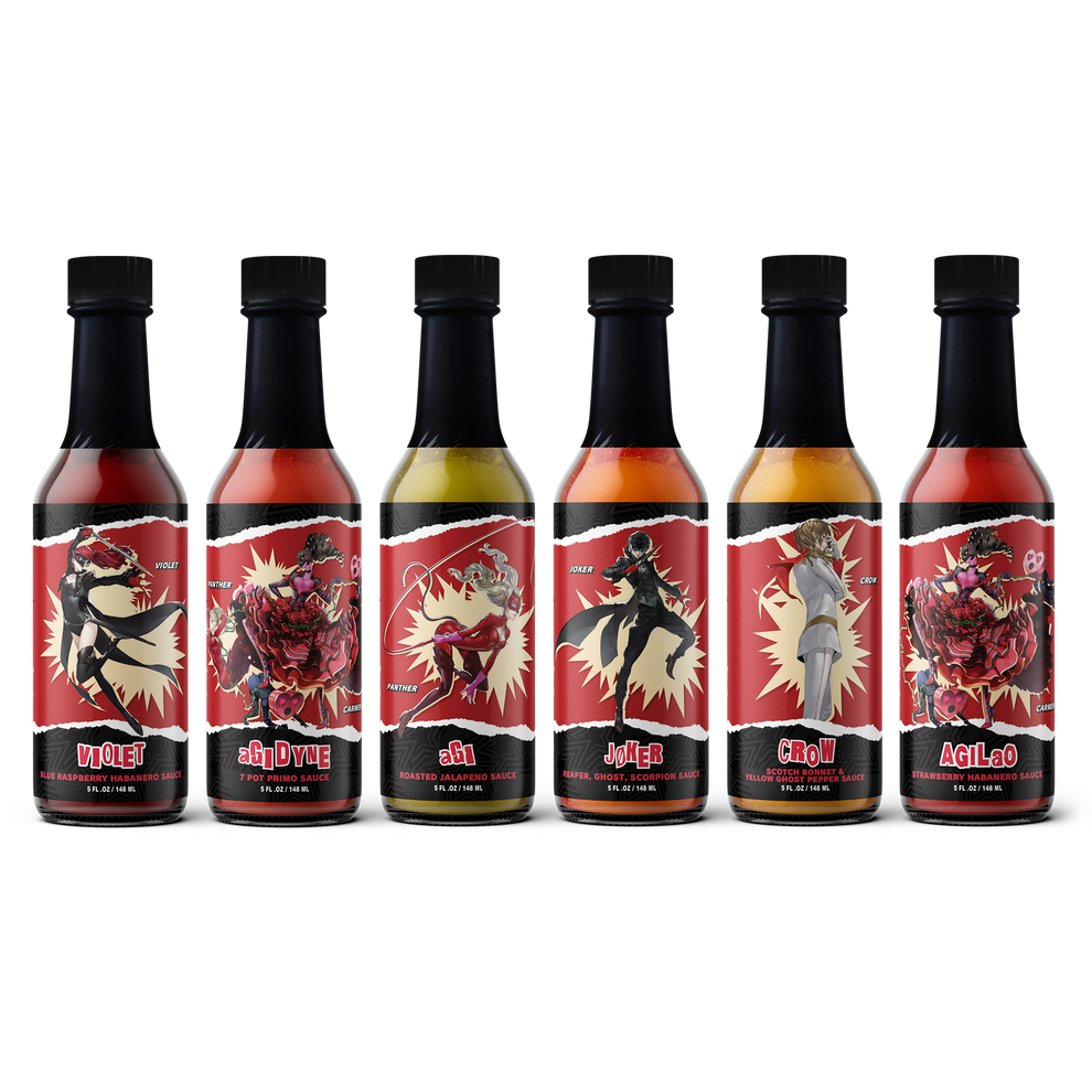 Persona 5 Royal Hot Sauce 6Pack Jade City Foods