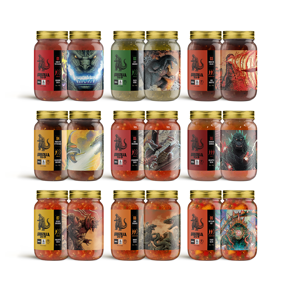 Godzilla King of the Monsters : 9-Pack Salsa Collection