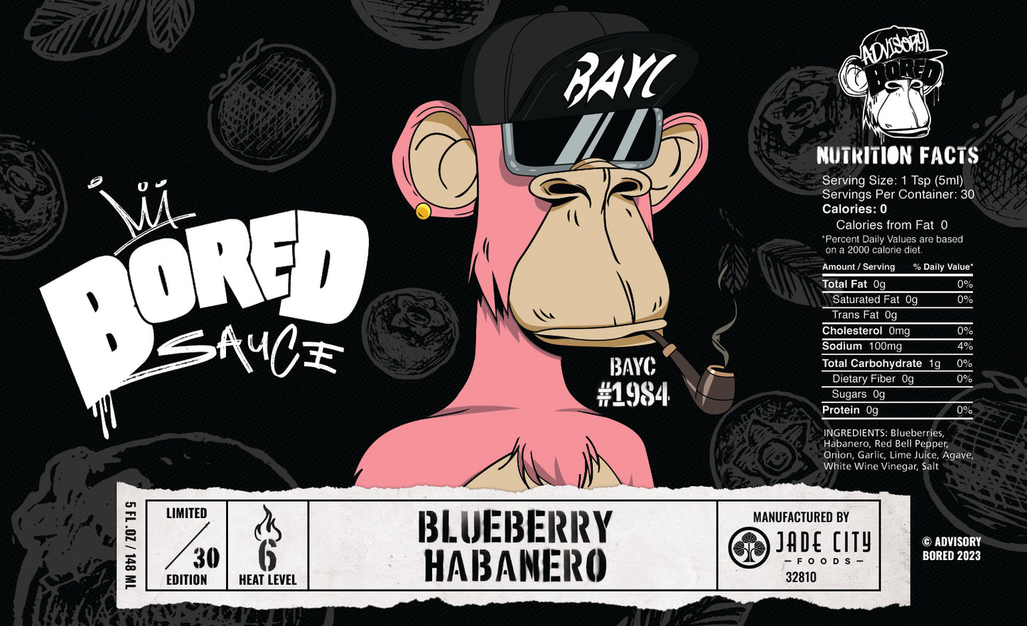 Bored Sauce #1984 : Blueberry Habanero