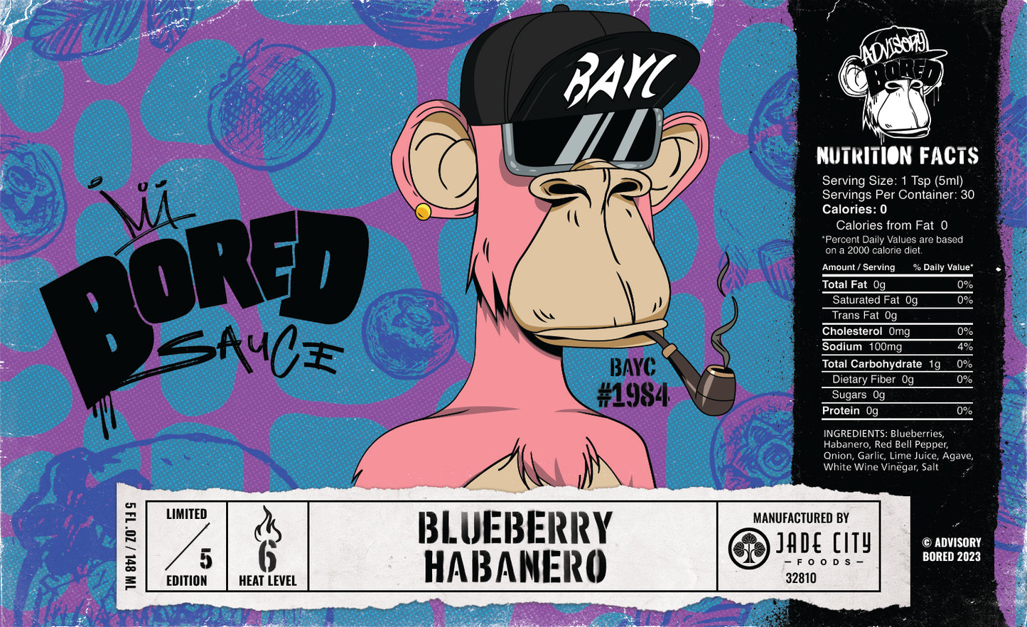 Bored Sauce #1984 : Blueberry Habanero