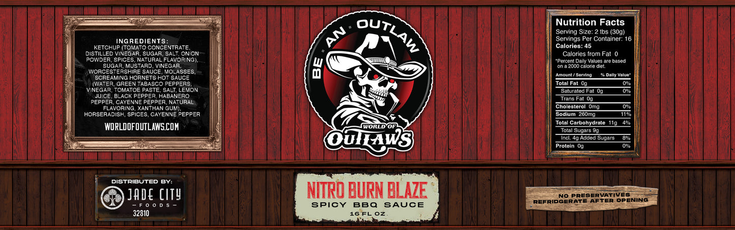 Nitro Burn Blaze : Spicy BBQ Sauce