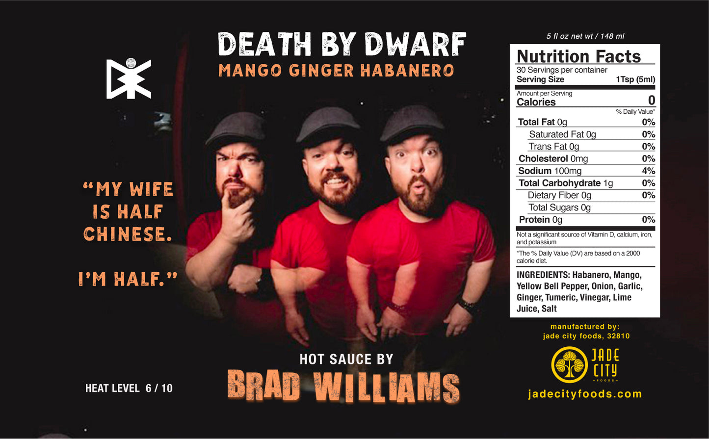 Death By Dwarf : Mango Ginger Habanero Sauce